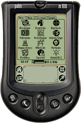 Palm m100 mit Launcher III